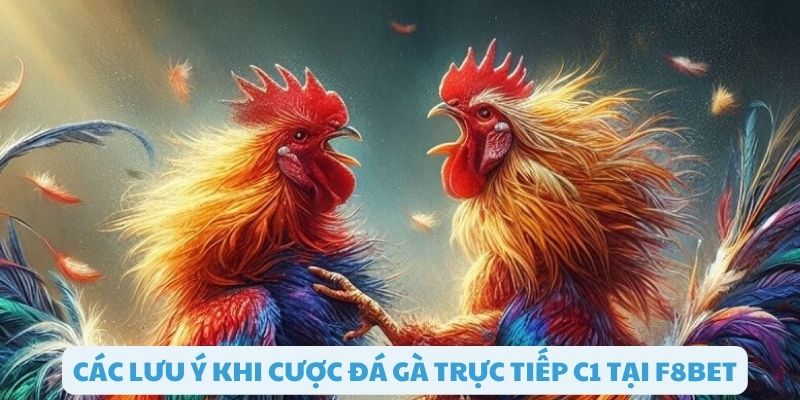 Các lưu ý khi cược đá gà trực tiếp C1