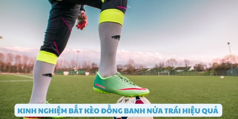 Kinh nghiệm bắt kèo đồng banh nửa trái